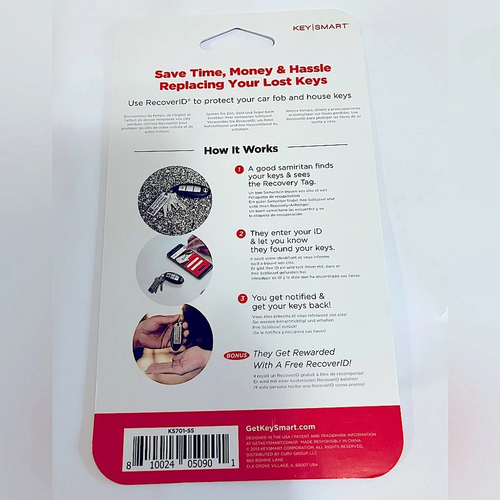KeySmart Key Recovery Tag/RecoverID - Picture 2 of 9
